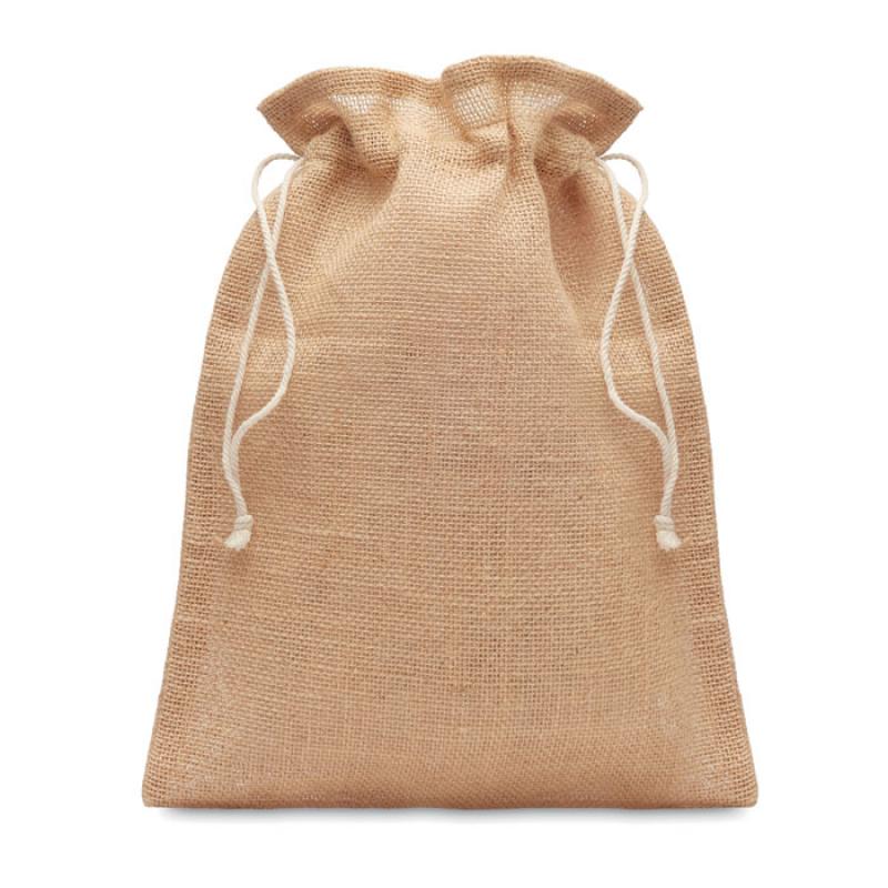 Image of JUTE SMALL Drawstring Gift Bag