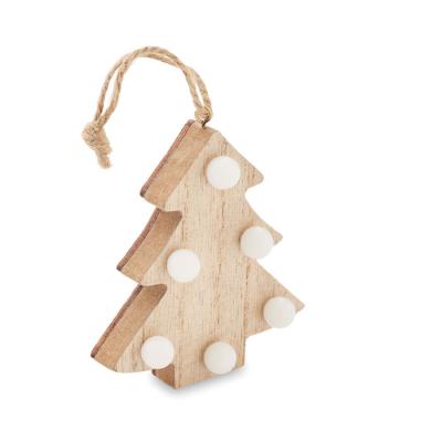 Image of LULIE Wooden Light Up Christmas Tree Decoration
