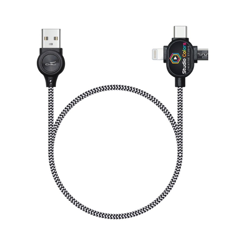 Image of LipaNoi 3-in-1 Charging and Data Charging Cable