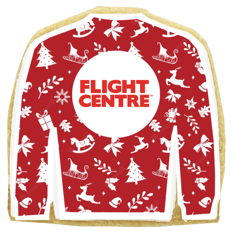 Image of Logo Printed Christmas Jumper Shortbread