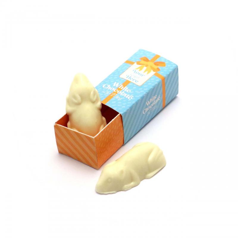 Image of Winter Collection Eco Mini Match Box - White Chocolate Mice - x2 