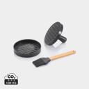 Image of BBQ set with hamburger press and brush