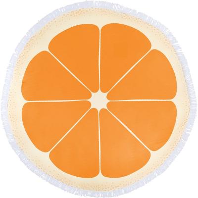 Image of Round Beach Towel Orange