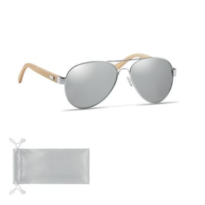 Image of Honiara Bamboo Sunglasses In Pouch