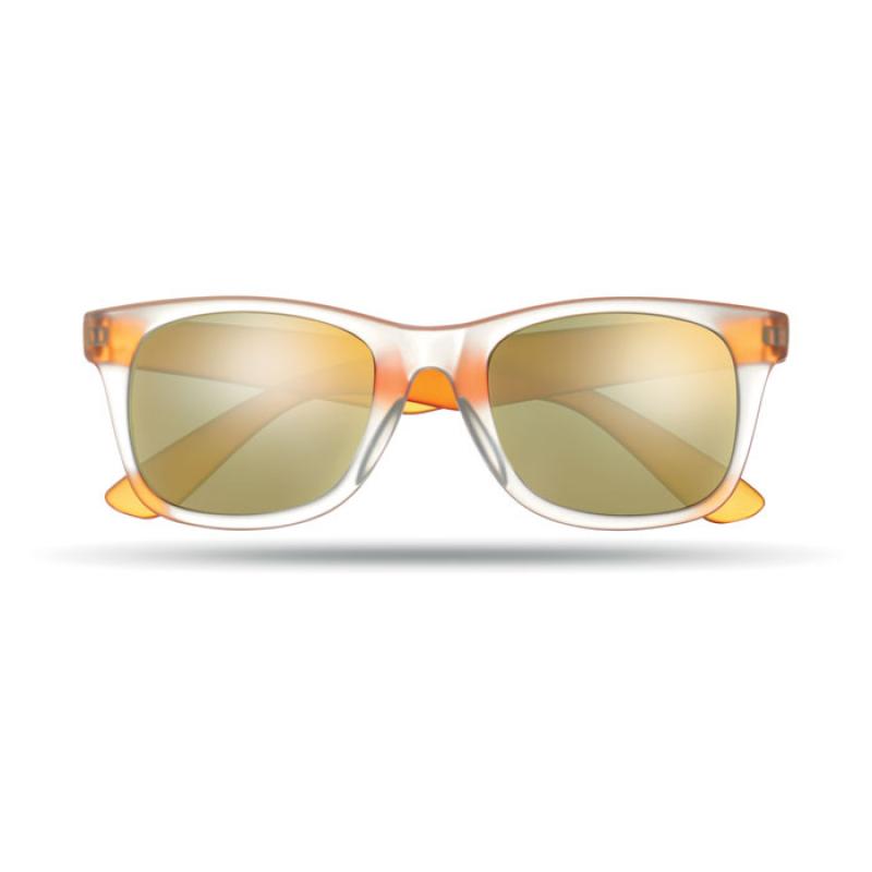 Image of America Touch Sunglasses with Mirrored Lens Orange