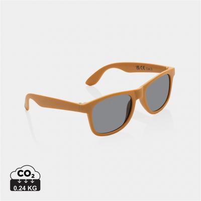 Image of GRS recycled PP plastic sunglasses orange