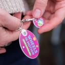 Image of Recycled Trolley Coin With Oval Keyring