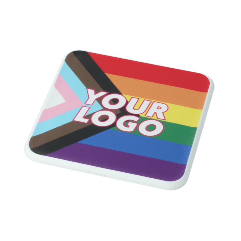 Image of Pride Rainbow Recycled Coaster Square