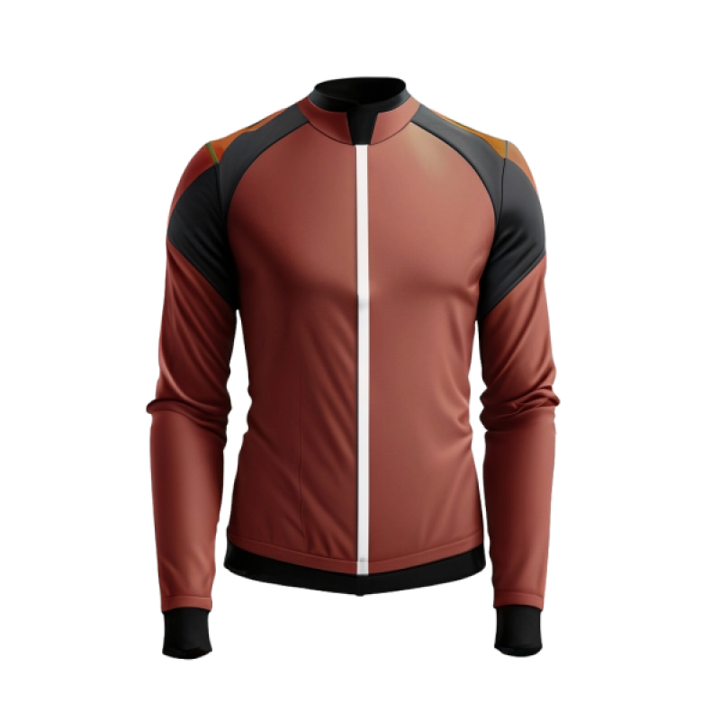 Image of Full Zip Long Sleeve Cycling Jersey Low Minimum Order