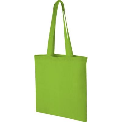 Image of Lime Green Cotton Tote Bag