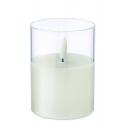 Image of LED Wax Christmas Candle In Glass Holder
