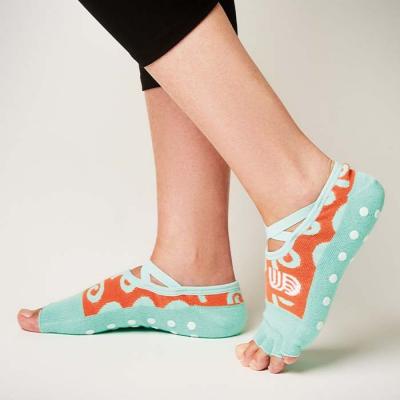 Image of Yoga Stocks Toe Less Non Slip