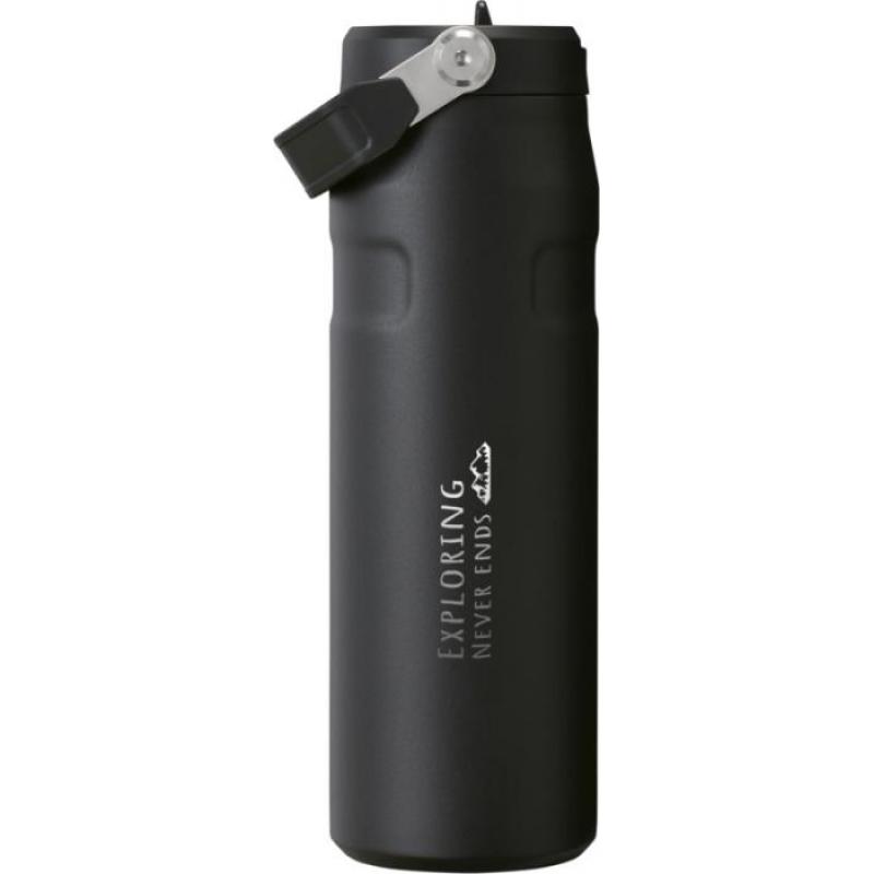 Image of Stanley IceFlow™ 2.0 700 ml water bottle with flip straw - Black