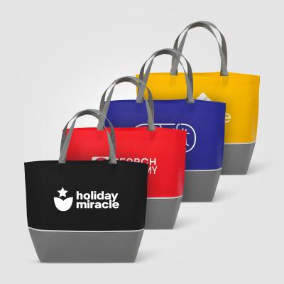 Image of London Shopping Tote Bag with Grey Trim