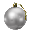 Image of Shatterproof Gloss Bauble Silver 6cm