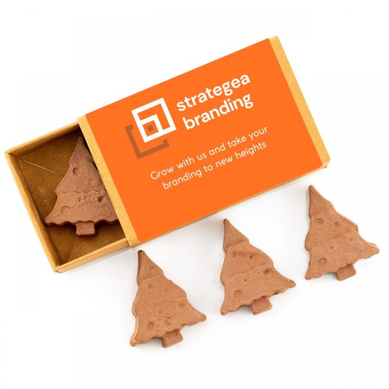 Image of Christmas Tree Shaped Seed Bombs - Matchbox