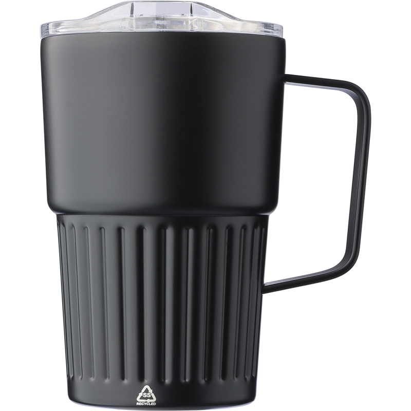 Image of Calo Recycled Stainless Steel Double Walled Travel Mug