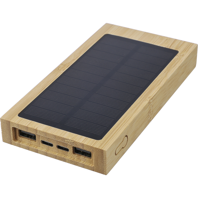 Image of Elz Bamboo Solar Power Bank 10000 mAh