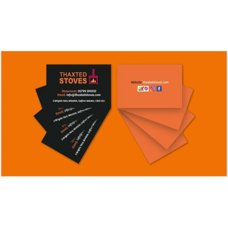 Image of Business Cards Gloss Lamination Printed Double Sided 450gsm Silk 85mm x 55mm