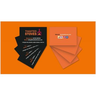 Image of Business Cards Soft Touch Lamination Printed Double Sided 450gsm Silk 85mm x 55mm