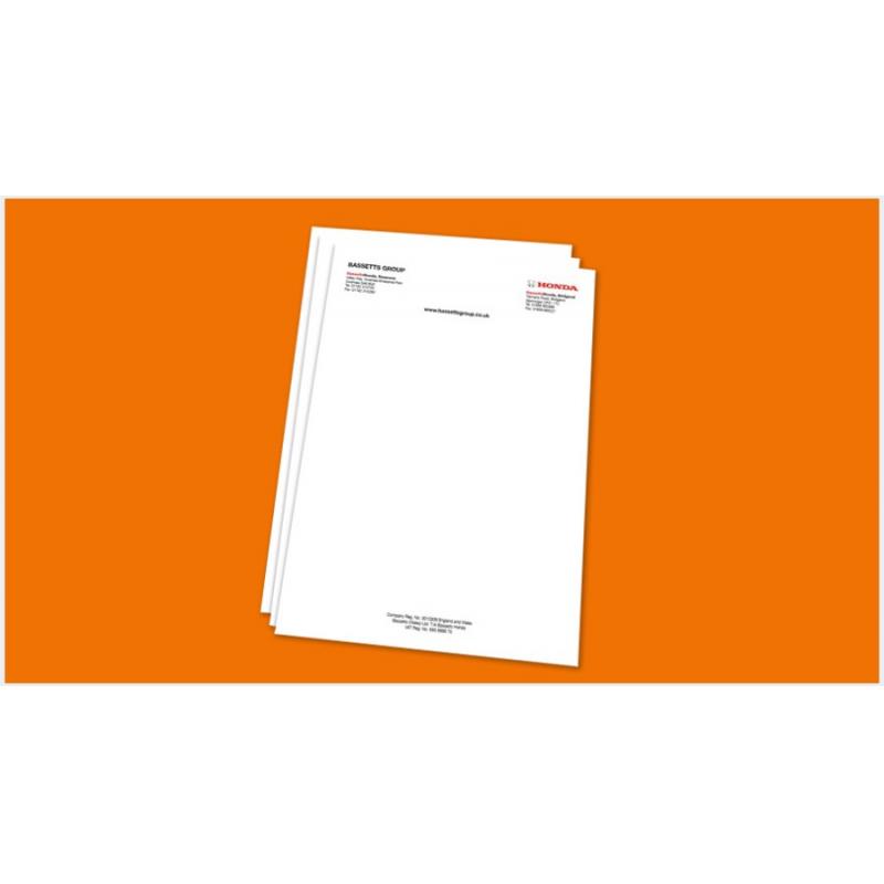 Image of Printed Letterheads A4