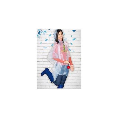 Image of Promotional Biodegradable Rain Poncho. Printed Rain Mac